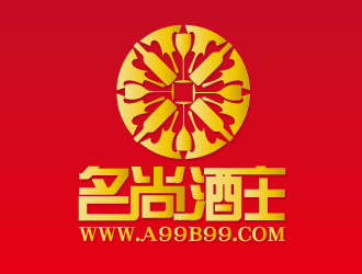 何锦江的名尚酒庄进口红酒logo设计