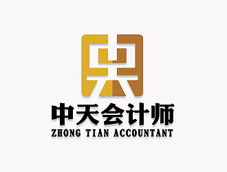 彭波的中天会计师logo设计