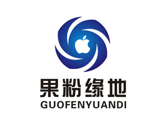 李泉辉的果粉缘地logo设计