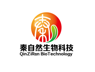 何锦江的秦自然生物科技 QinＺiRan BioTechnologylogo设计