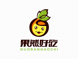 文大为的果然好吃logo设计