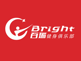 廖燕峰的百瑞 Bright 健身俱乐部logo设计