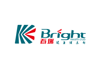 周国强的百瑞 Bright 健身俱乐部logo设计