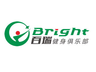 廖燕峰的百瑞 Bright 健身俱乐部logo设计