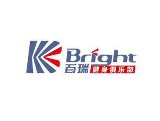 周国强的百瑞 Bright 健身俱乐部logo设计