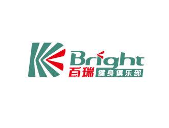 周国强的百瑞 Bright 健身俱乐部logo设计