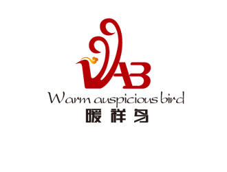 周国强的暖祥鸟（Warm auspicious bird，通过这些字母给缩写一下，）品牌商标设计公司完成公司logo设计