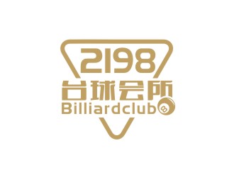 曾翼的2198台球会所logo设计