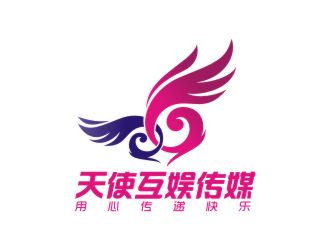 曾翼的天使互娱传媒logo设计