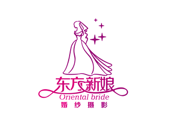 谭家强的东方新娘婚纱摄影logo设计