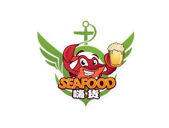 郭庆忠的嗨货  seafoodlogo设计