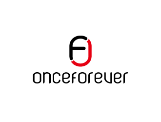 周金进的英文：onceforever  +中文：万姿艾唯logo设计