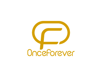 周金进的英文：onceforever  +中文：万姿艾唯logo设计