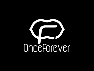 周金进的英文：onceforever  +中文：万姿艾唯logo设计