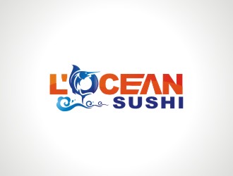 陈秋兰的L'OCEAN SUSHIlogo设计