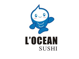 胡红志的L'OCEAN SUSHIlogo设计