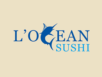 廖燕峰的L'OCEAN SUSHIlogo设计