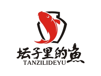 曾翼的坛子里的鱼logo设计