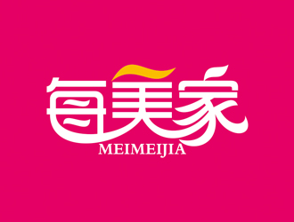 赵波的每美家logo设计