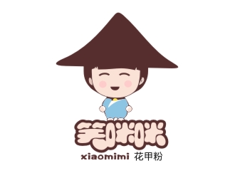 潘达品的笑咪咪花甲粉logo设计