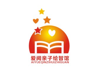 汤云方的爱阅亲子绘智馆logo设计