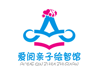 唐国强的爱阅亲子绘智馆logo设计