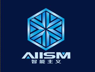 余亮亮的Aiism (中文：智能主义)logo设计