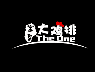 杨占斌的宝岛大鸡排和the one相结合logo设计