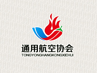 文大为的湖南省通用航空协会logo设计