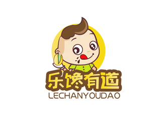 秦晓东的乐馋有道零食店铺logo设计