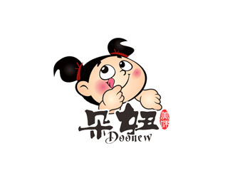 郭庆忠的朵妞doonew 菌类卡通设计logo设计