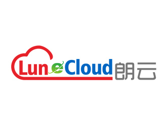 刘彩云的朗云logo,英文为：LUNeCLOUD，中文:朗云logo设计