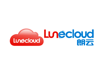 谭家强的朗云logo,英文为：LUNeCLOUD，中文:朗云logo设计