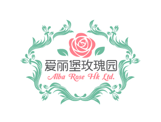 晓熹的爱丽堡玫瑰园 ALBA  ROSE  HK  LTD.logo设计