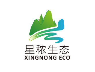 黄安悦的星秾生态山水logologo设计