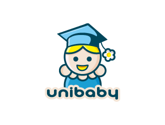 周金进的unibaby 优你宝贝美式教育中心logo设计