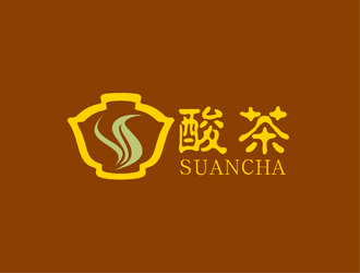 陈今朝的酸茶 人物卡通设计logo设计