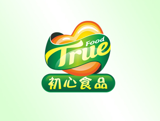 周国强的初心食品True Food  （英文设计为主）logo设计