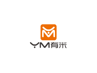 林颖颖的字母logo设计 YM 有米logo设计