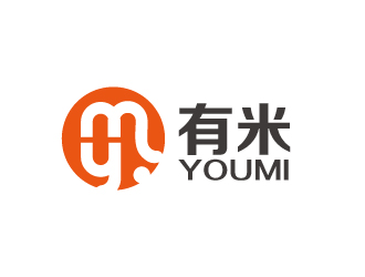 曾万勇的字母logo设计 YM 有米logo设计