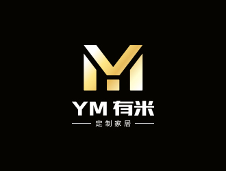 勇炎的字母logo设计 YM 有米logo设计