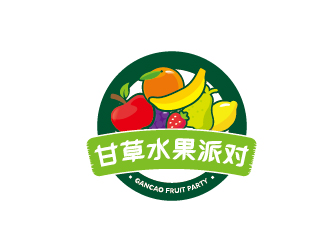 赵军的甘草水果派对logo设计