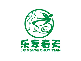 盛铭的乐享春天logo设计