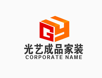 张青革的光艺成品家装logo设计