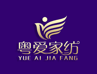 张青革的粤爱家纺logo设计