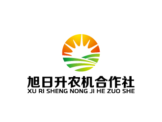 周金进的富裕县旭日升农机合作社logo设计