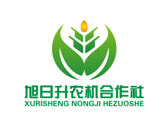 黄安悦的富裕县旭日升农机合作社logo设计