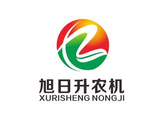 陈今朝的富裕县旭日升农机合作社logo设计