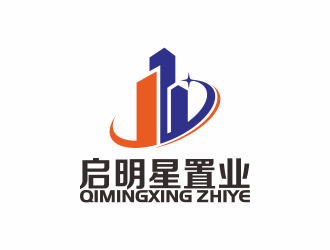 何嘉健的启明星置业logo设计