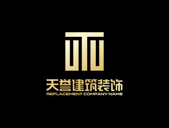 钟炬的九洲天誉建筑装饰公司logo设计